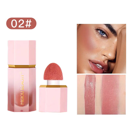 Long-Lasting Waterproof Liquid Blush Stick for Makeup