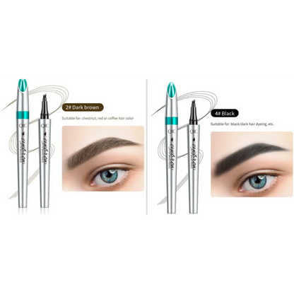 Four Prong Liquid Eyebrow Pencil Waterproof And Sweat Proof Makeup And Color Display