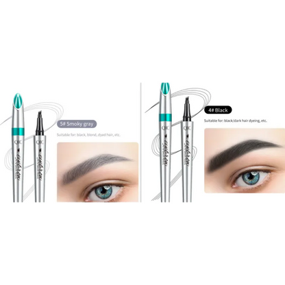 Four Prong Liquid Eyebrow Pencil Waterproof And Sweat Proof Makeup And Color Display