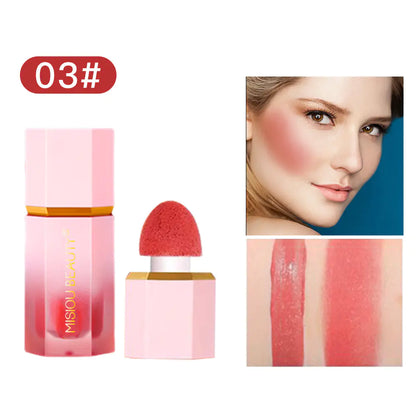 Long-Lasting Waterproof Liquid Blush Stick for Makeup